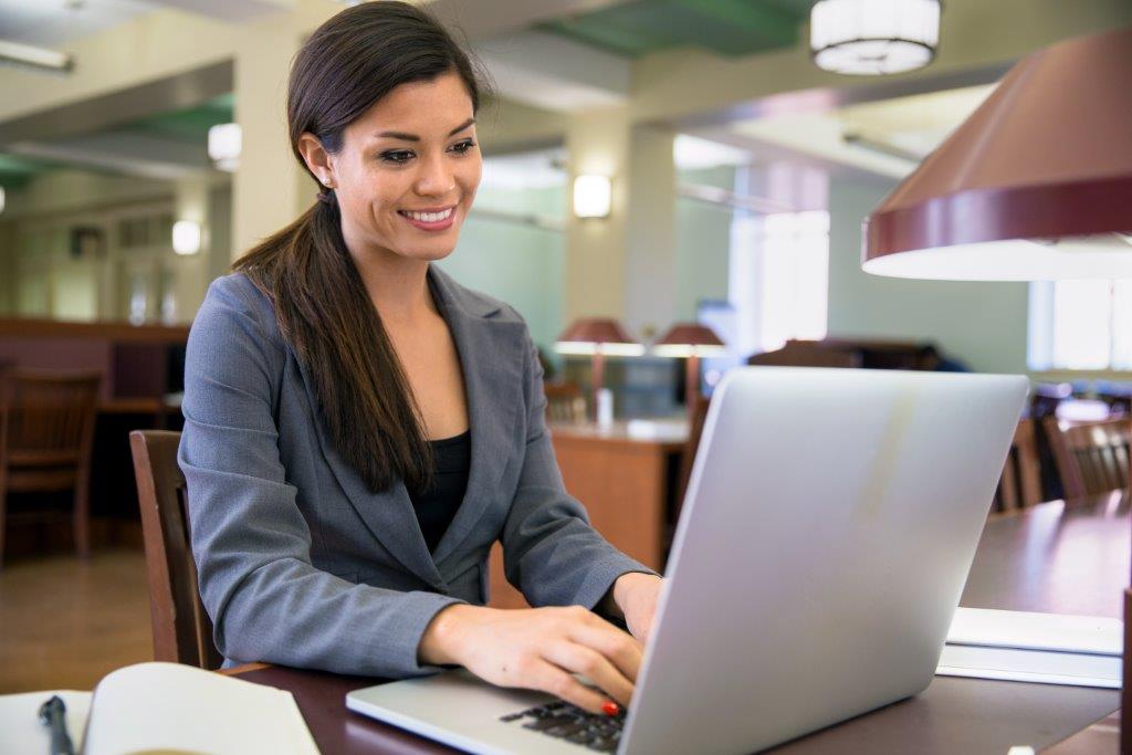 person working on a laptop