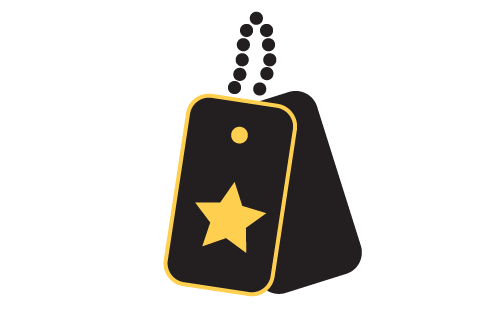 An icon of military tag